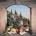 Wine Art for sale - Still Life In The Italian Hills by Barbara Felisky